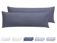 Set mikrovlaknastih jastučnica Todocama, hipoalergenske - tamnosive - 105x40 cm - 2 kom. 1