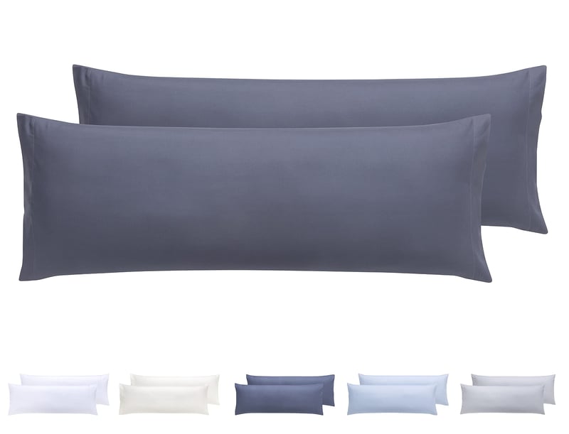 Set mikrovlaknastih jastučnica Todocama, hipoalergenske - tamnosive - 105x40 cm - 2 kom.