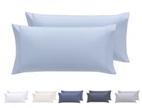 Sada obliečok na vankúš Todocama 2 ks – extra mäkké mikrovlákno, hypoalergénne, 75x40 cm, svetlomodré 1