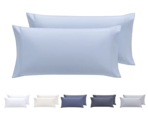 Todocama set jastučnica 2 kom – ekstra mekana mikrofibra, hipoalergenske, 75x40 cm, svijetloplave