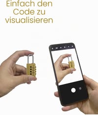 TODREMOU SMALL-AX2 4-számjegyű kombinációs lakat - arany színű 6