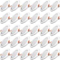 Tofisr LED Süllyesztett Spotlámpa Szett - 30 db Lapos Mennyezeti Lámpa, 5W, 400 Lumen, 4500K Természetes Fehér, IP20, Energiatakarékos 1