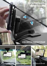 TOFURT autós telefontartó műszerfalra, 360°-ban forgatható, 4-7 hüvelykes telefonokhoz 7