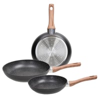 Tognana Great Stone set tava od 3 dijela 20/24/28 cm, aluminij, indukcija, crna 1