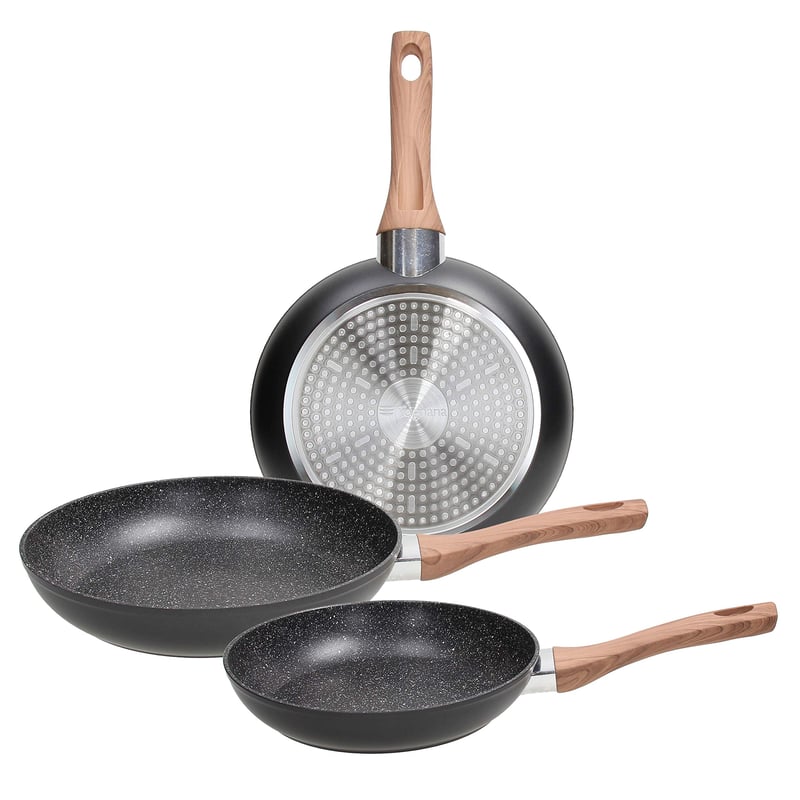 Tognana Great Stone set tava od 3 dijela 20/24/28 cm, aluminij, indukcija, crna