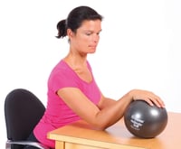 Pilates a gymnastická lopta Togu Redondo 18 cm antracitová 4