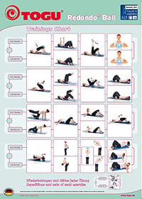 Pilates a gymnastická lopta Togu Redondo 18 cm antracitová 2
