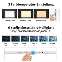 Placă de desen luminoasă LED TOHETO A3 cu geantă pentru pictură cu diamante, masă luminoasă ultra-strălucitoare cu butoane laterale, pad luminos pentru copiere și schițe, alb 5