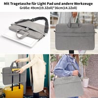 Placă de desen luminoasă LED TOHETO A3 cu geantă pentru pictură cu diamante, masă luminoasă ultra-strălucitoare cu butoane laterale, pad luminos pentru copiere și schițe, alb 2