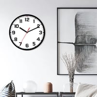 TOHOOYO Zidni sat, 9 inča, tihi kvarcni zidni sat bez kucanja, radi na baterije, moderan dekorativni sat za dnevni boravak, kuhinju i ured 6