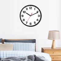 TOHOOYO Zidni sat, 9 inča, tihi kvarcni zidni sat bez kucanja, radi na baterije, moderan dekorativni sat za dnevni boravak, kuhinju i ured 3