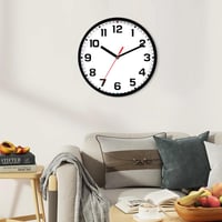 TOHOOYO Zidni sat, 9 inča, tihi kvarcni zidni sat bez kucanja, radi na baterije, moderan dekorativni sat za dnevni boravak, kuhinju i ured 4