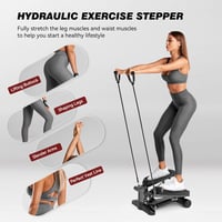 Tohoyard Mini Stepper 150 kg Ellenállásos Szalagokkal és LCD Kijelzővel 3