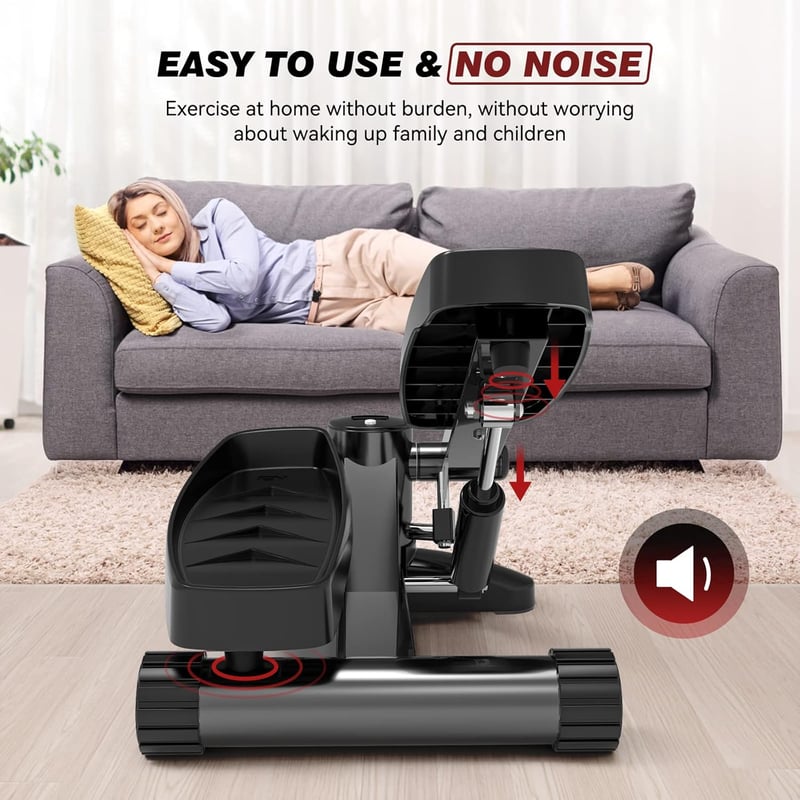 Tohoyard Mini Stepper 150 kg Ellenállásos Szalagokkal és LCD Kijelzővel