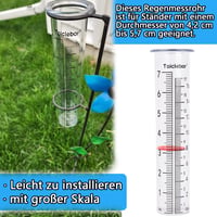 Toiclebor 17 cm-es esőmérő piros úszóval, fagyvédett cső, 20,6 cm 4