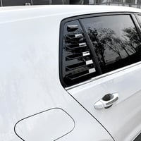 Tokenhigh Fekete Fényes Hátsó Ablak Zsalu Trim VW Golf MK7 MK7.5 2014-2019 Oldalsó Ablak Lamella Árnyékoló Külső Kiegészítő 2db 5