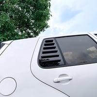 Tokenhigh Fekete Fényes Hátsó Ablak Zsalu Trim VW Golf MK7 MK7.5 2014-2019 Oldalsó Ablak Lamella Árnyékoló Külső Kiegészítő 2db 6