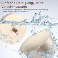TOKIT 1,5L rizsfőző mini multifunkcionális érintőgombos kijelzővel fehér 7