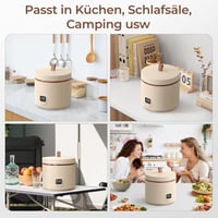 TOKIT 1,5L rizsfőző mini multifunkcionális érintőgombos kijelzővel fehér 8