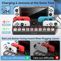 Tokluck Switch dokkoló OLED-hez 4K HDMI-vel, Joycon töltővel és játéktárolóval 4