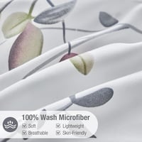 Tokokimo 220x240 cm 3 részes ágynemű szett 2 párnával cipzárral - 240x220cm + 80x80cm*2, 11 - White/Grey 5