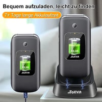 TOKVIA Összecsukható Időseknek Mobil 2.4" Kijelző SOS Gomb Szerződés Nélkül 4