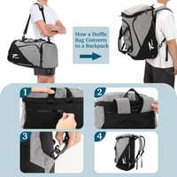 Tolaccea Expandable 54-72L Sporttáska Hátizsák Cipőtartóval Laptop Rekesszel Utazáshoz Edzéshez 3