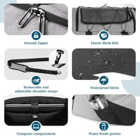 Tolaccea Expandable 54-72L Sporttáska Hátizsák Cipőtartóval Laptop Rekesszel Utazáshoz Edzéshez 6