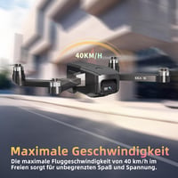 Toladrone 4K Kamerás Drón - 5G WiFi, 40 km/h Sebesség, 4-es Szintű Szélállóság, Kefe Nélküli Motor, Összecsukható Quadkopter Felnőtteknek 5