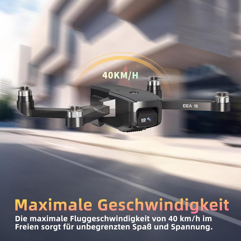 Toladrone 4K Kamerás Drón - 5G WiFi, 40 km/h Sebesség, 4-es Szintű Szélállóság, Kefe Nélküli Motor, Összecsukható Quadkopter Felnőtteknek