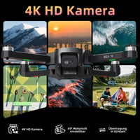 Toladrone 4K Kamerás Drón - 5G WiFi, 40 km/h Sebesség, 4-es Szintű Szélállóság, Kefe Nélküli Motor, Összecsukható Quadkopter Felnőtteknek 2