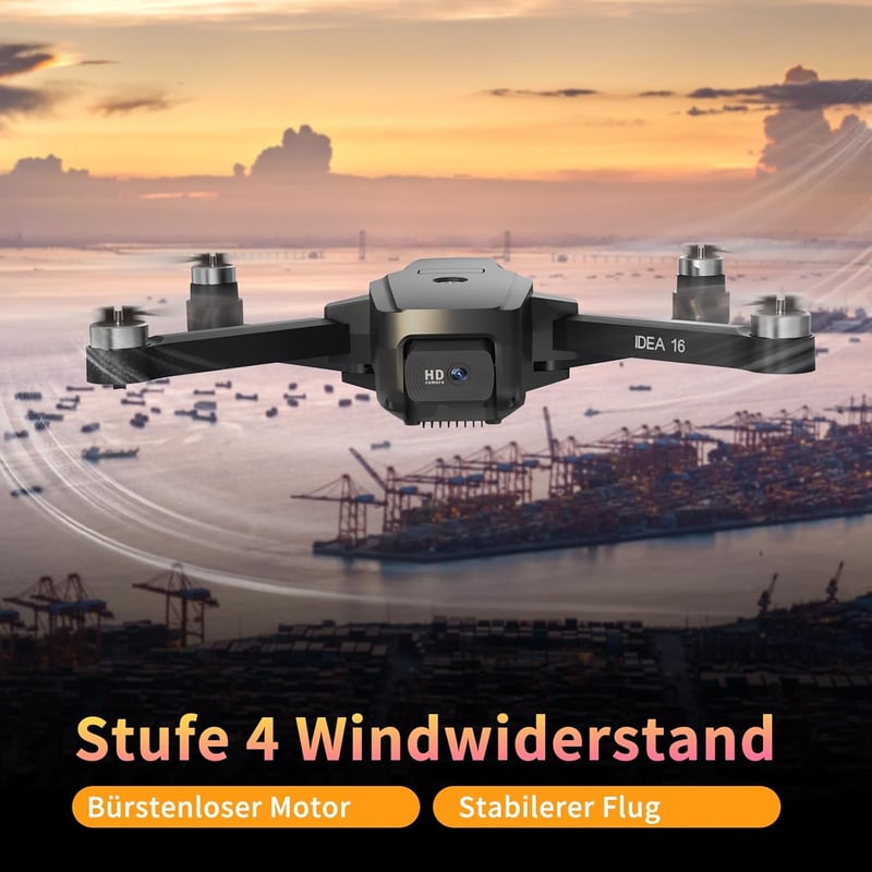 Toladrone 4K Kamerás Drón - 5G WiFi, 40 km/h Sebesség, 4-es Szintű Szélállóság, Kefe Nélküli Motor, Összecsukható Quadkopter Felnőtteknek