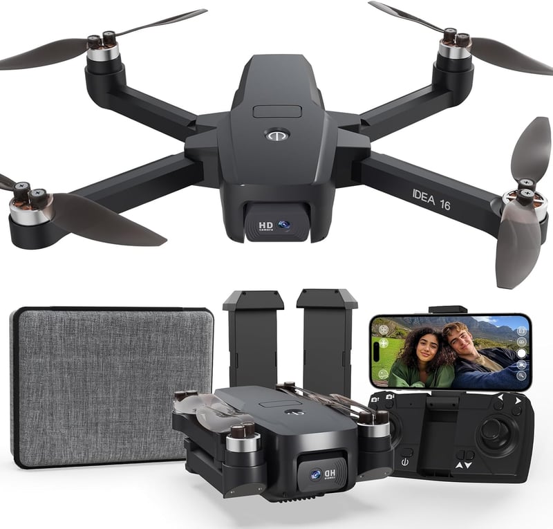 Toladrone 4K Kamerás Drón - 5G WiFi, 40 km/h Sebesség, 4-es Szintű Szélállóság, Kefe Nélküli Motor, Összecsukható Quadkopter Felnőtteknek