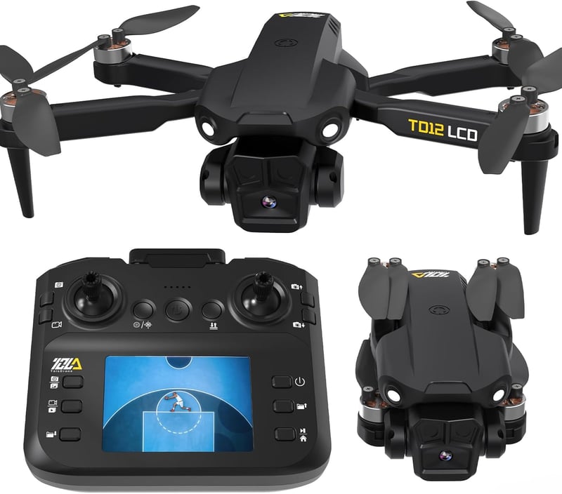 Toladrone TD12LCD Drón Kamerával, Összecsukható Quadcopter Felnőtteknek és Kezdőknek - TD12LCD-B2