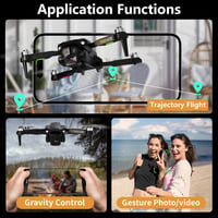 Toladrone TD12LCD Felnőtt Drón Kamerával - Brushless Motor, LCD Kijelző, Valós Idejű Képátvitel, Összecsukható Quadcopter Kezdőknek, 360° Fl 6