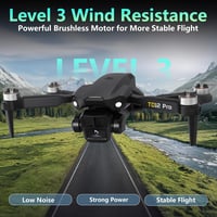 Toladrone TD12PRO hajtogatható mini drón fekete 4K kamerával, optikai flow pozicionálással, egygombos indítás és leszállás, kefe nélküli mot 3
