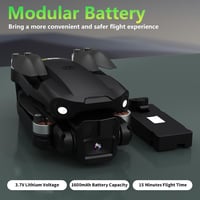 Toladrone TD12PRO hajtogatható mini drón fekete 4K kamerával, optikai flow pozicionálással, egygombos indítás és leszállás, kefe nélküli mot 7