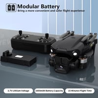 Toladrone TD12PRO összecsukható mini drón 4K kamerával, kefe nélküli quadcopter kezdőknek, 3 szintű szélállóság, app vezérlés, hordtáskával 7