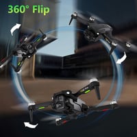 Toladrone TD12PRO összecsukható mini drón 4K kamerával, kefe nélküli quadcopter kezdőknek, 3 szintű szélállóság, app vezérlés, hordtáskával 6