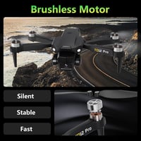 Toladrone TD12PRO összecsukható mini drón 4K kamerával, kefe nélküli quadcopter kezdőknek, 3 szintű szélállóság, app vezérlés, hordtáskával 3
