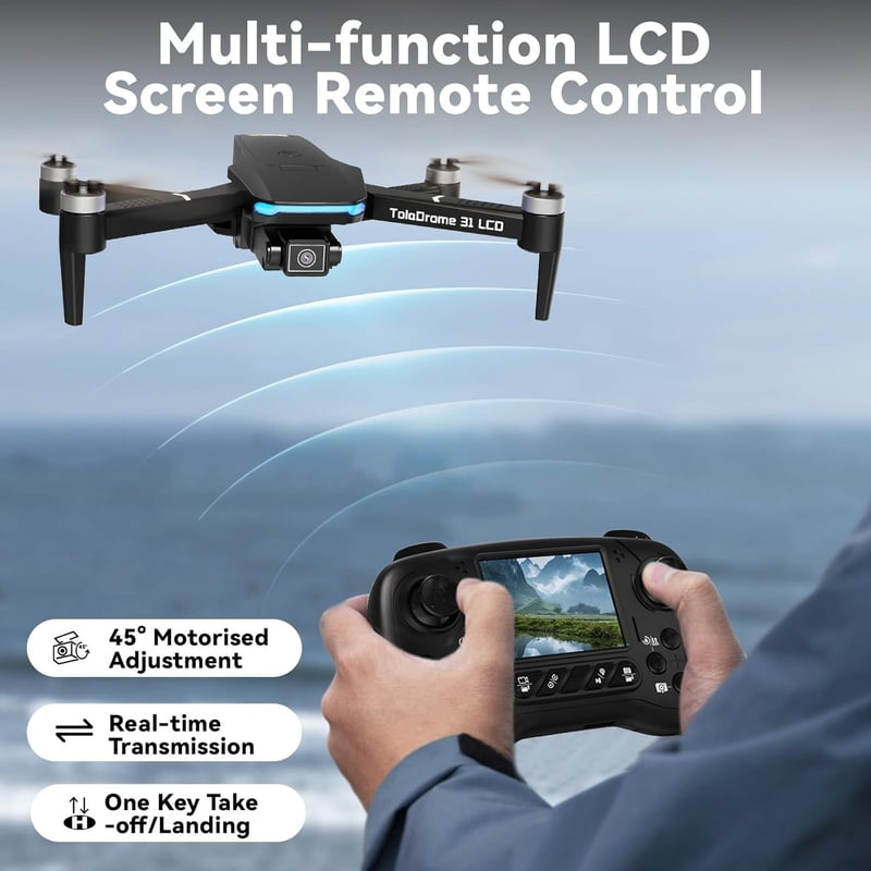 Toladrone TD31LCD Kamerás Drón LCD Kijelzővel Kezdőknek és Felnőtteknek