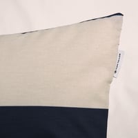 Obliečky TOM TAILOR Bold Stripes Renforcé, 2x 80x80 cm + 200x220 cm, 100% bavlna, modro-béžové (Dark Navy a Sunny Sand), s obojstranným motívom 5