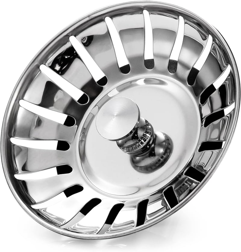 Tomario rozsdamentes mosogató szűrő 78mm ezüst