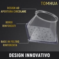 TOMHUA Silikónové chrániče na nohy stoličky, štvorcové, 36 ks, priehľadné, proti poškriabaniu, tiché (19-27 mm) 3