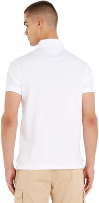 Pánske polo tričko Tommy Hilfiger 1985 Slim Fit s krátkym rukávom - Biela - Veľkosť L 2