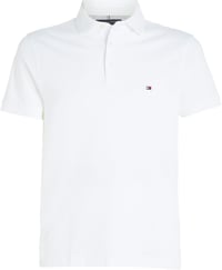 Pánske polo tričko Tommy Hilfiger 1985 Slim Fit s krátkym rukávom - Biela - Veľkosť L 5