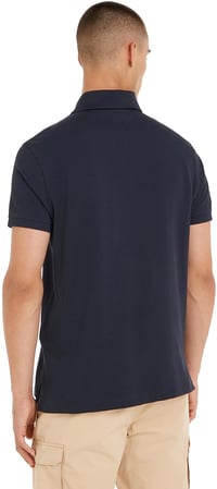 Tricou polo pentru bărbați Tommy Hilfiger Core 1985 cu mânecă scurtă, croială Regular Fit - albastru Desert Sky - mărimea XL 2