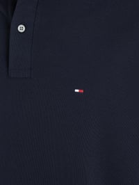 Tricou polo pentru bărbați Tommy Hilfiger Core 1985 cu mânecă scurtă, croială Regular Fit - albastru Desert Sky - mărimea XL 5
