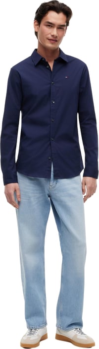 Košeľa Tommy Jeans Original Stretch - čierna - veľkosť M 5