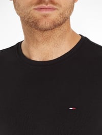 Pánske tričko s dlhým rukávom Tommy Jeans TJM Original Rib – čierne (Tommy Black) – veľkosť L 3